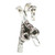 Skis with boots sterling silver charm .925 x 1 Ski Skiing charms