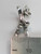 Skis with boots sterling silver charm .925 Ski Skiing charms side view