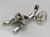 Skis with boots sterling silver charm .925 Ski Skiing charms alternate view