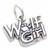 Wolf Girl sterling silver charm .925 x 1 Wolves Girls charms