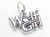 Wolf Girl sterling silver charm .925 x 1 Wolves Girls charms