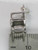 Folding chair sterling silver charm .925 x 1 NON folding Director side view