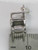 Folding chair sterling silver charm .925 NON folding Director side view
