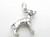 Rhodesian Ridgeback Dog sterling silver charm .925 Dogs charms side view
