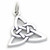 Celtic Knot sterling silver charm .925 x 1 Celt Knots charms