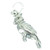 Cardinal bird sterling silver charm .925 Cardinals Birds charms