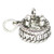 Birthday cake with 3 candles sterling silver charm .925 Birthdays