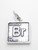 Bromine Br Element sterling silver charm .925 x 1 Chemical charms additional view