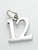 Number 12 Twelve sterling silver charm .925 Age Days Numbers charms additional view