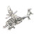 Helicopter - Aircraft sterling silver charm .925 x 1 Helicopters charms