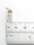 April Birthstone baby shoe sterling silver charm .925 Birthstones side view
