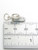 April Birthstone baby shoe sterling silver charm .925 Birthstones detail