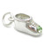 August Birthstone baby shoe sterling silver charm .925 x1 Birthstones
