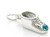December Birthstone baby shoe strlng silver charm .925 x1 Birthstones additional view