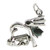 Diving Mask Snorkel Fins sterling silver charm .925 x 1 Divers charms