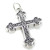 Cross sterling silver charm pendant .925 x 1 Holy Crosses charms A1