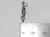 Clown sterling silver small charm .925 Clowns charms side view