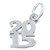 2015 year sterling silver charm .925 x 1 Anniversary Birthday charms