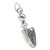 Gardening Hand Trowel sterling silver charm .925 x 1 Gardeners charms