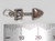 Spade Shovel sterling silver charm .925 Spades Shovels charms size example