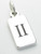 Second Commandment sterling silver charm .925 x 1 2nd Commandments charms side view