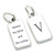 Fifth Commandment sterling silver charm .925 x 1 5th Commandments charms