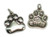 Paw print LARGE sterling silver charm .925 x 1 Pets Paws Prints charms image 6