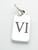 Sixth Commandment sterling silver charm .925 6th Commandments charms alternate view