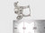 Arabian horse sterling silver charm .925 Arab Horses charms size example