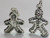 Gingerbread Man sterling silver charm .925 x 1 Cakes and Sweets charms image 6