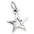 Star sterling silver charm .925 Stars charms