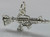 Machine gun sterling silver charm .925 x 1 Weapons and Guns charms additional view