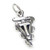 Vet Tech symbol sterling silver charm .925 x 1 Vets veterinary charms