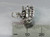Tank sterling silver charm .925 Battle Tanks and War vehicles detail