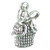 Canteen sterling silver charm .925 Water Bottle charms