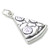 Pizza Slice sterling silver charm .925 Pizzas Food charms