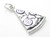 Pizza Slice sterling silver charm .925 x 1 Pizzas Food charms