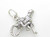 Cheetah sterling silver charm .925 x 1 Big Cat Cheetahs Cheeta charms image 6