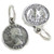 Washingston Quarter TINY sterling silver charm .925 Coins charms