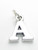 Letter A Initial sterling silver charm .925 Letters charms pendant A1 additional view