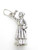 Nurse Old Style sterling silver charm .925 x 1 Florence Nightingale side view