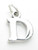 Letter D Initial sterling silver charm .925 Letters charms pendant A1 additional view