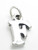 Letter F Initial sterling silver charm .925 x 1 Letters charms pendant A1 additional view