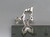 Dolphin sterling silver charm .925 Dolphins charms A2 side view