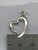 Heart sterling silver charm .925 x 1 Hearts and Love charms detail