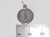 Compass sterlng silver charm .925 Map Reading Lost Navigation charms size example