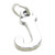 Letter J Initial sterling silver charm .925 x 1 Letters charms pendant A1