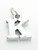 Letter K Initial sterling silver charm .925 Letters charms pendant A1 additional view