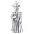 Graduate Male sterlng silver charm .925 University Graduation charms