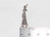 Graduate Male sterlng silver charm .925 University Graduation charms side view